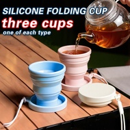 Folding Water Cup Portable Cup Mouthwash Cup Retractable Cup Silicone Travel Folding Cup Outdoor Tra