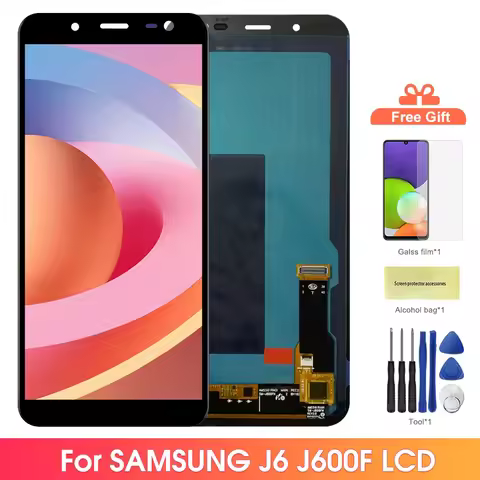 AMOLED J600 Display Screen, for Samsung Galaxy J6 J600 J600F J600G J600FN J600L Lcd Display Touch Sc