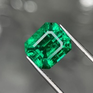 5.3 Ctw Lab Grown Colombian Emerald (Hydrothermal) Emerald Cut w/inclusions 11.3 x 9.7 (mm)
