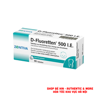 Vitamin D Fluoretten 500 IE Đức viên D3 Flour bổ sung Vitamin D cho bé Vitamin D3 cho trẻ em
