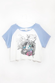 情人節 莫代爾涼感拼色Tee/棒球上衣/撞色衣-奔走在尼泊爾雪山