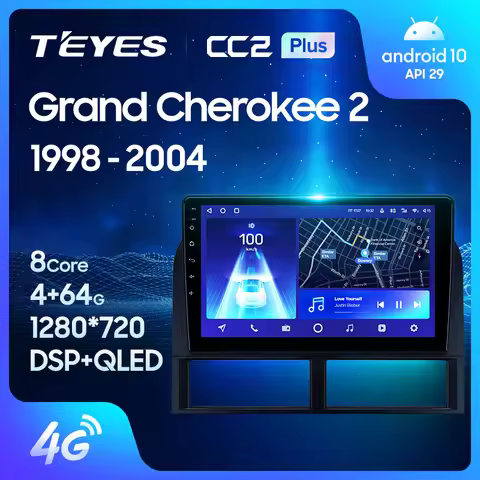 TEYES CC2 Plus For Jeep Grand Cherokee II WJ 1998 - 2004 Car Radio Multimedia Video Player Navigatio
