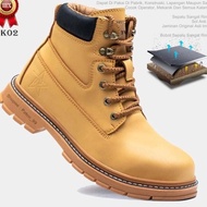 Promo Sepatu Boots Kulit Safety Terbaru Original Asli Import Pria