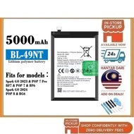 BSS Tecno Spark GO 2023 / POP 7 PRO Battery Bateri BL-49NT 5000 mAH