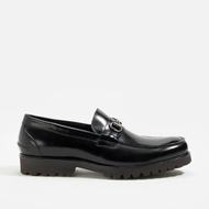 MAC&GILL Men Brixton Leather Business and Formal BLACK Leather shoes รองเท้าโลฟเฟอร์หนังแท้
