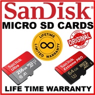 LIFE TIME WARRANTY. 256 GB SANDISK ORIGINAL MICRO SD CARDS. 170Mb/s. SG LOCAL WARRANTY