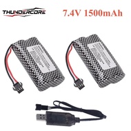 MN82 Remote Control Car Battery MN128 MN78 MN99S 7.4V 1500mah Battery Charger LC79 for Watch Gesture