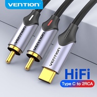 โค้ดคุ้มสต็อกVention Type C To 2 RCA Hi - Fi USB-C To สายสัญญาณเสียงสําหรั iPone16 ลําโพง เครื่องขยา