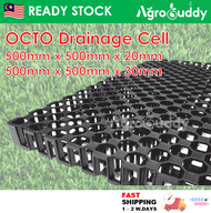 AgroBuddy 20mm-30mm OCTO Drainage Cell Artificial Grass Drain Cell System | Petak Saluran Air Rumput