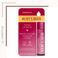 BURT'S BEES - 有色潤唇膏-天然淡彩潤唇膏 4.25g - Magnolia 櫻桃紅色 [新包裝] | 100%天然成分 | 適合任何肌膚使用 | 美國製造