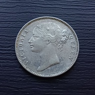 1840 British India 1 Rupee - Victoria "Young Head" Divided Legend(D/L)