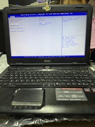 零件機MSI微星(NBG3文)GX60 Destroyer 15.6吋A10-5750M電競筆記型電腦