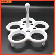 soulmate|  Egg Steamer Rack 5 Holes Food Grade Long Handle Multi-functional Plastic Health Pot Egg Cooking Tray Kitchen Tools