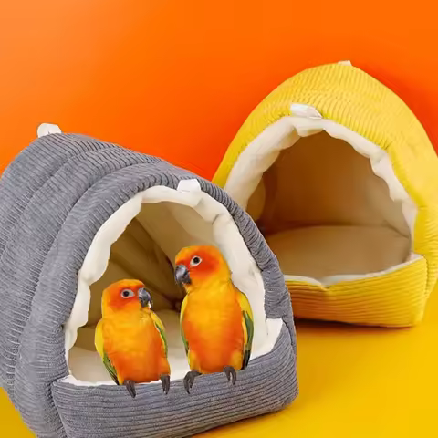 Winter Warm Bird Cage Parrot Cotton Nest Parrot Nest Budgie For Hammock Cage Hut Tent Bed Hanging Ca