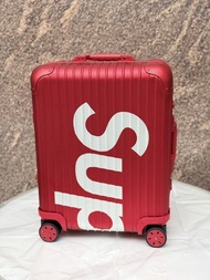 Supreme Rimowa Red Aluminum Suitcase Carry-On Luggage