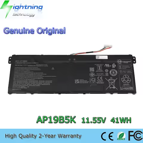 New Genuine Original AP19B5K 11.55V 41Wh Laptop Battery for Acer Chromebook 314 C922 CB314-2H KT.003