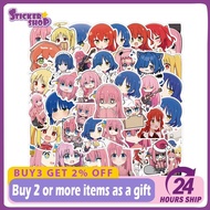 56pcs Anime Bocchi The Rock Sticker DIY Diary Luggage Scrapbook Mobile Phone Bicycle Sticker