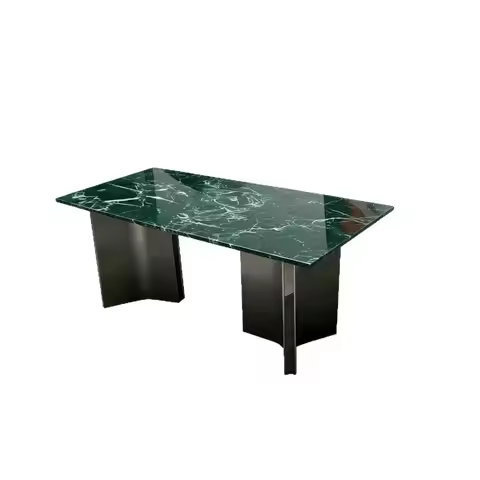 Italian natural marble rectangular dining table household villa table light luxury high-end restaura