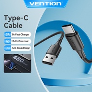 Vention Type C Cable Fast Charging Durable USB to Type-C Connector for Phones/Tablets/Portable Devic