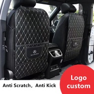 Car Seat Back Protector Mats Storage Bag Children Anti-Kick Pad for Mercedes Benz GLB200 GLC300 S CLS GLA GLE A180 A200 B180 C180 E200 CLA180  W212 W204  W205 W211 W213