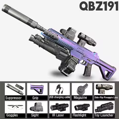 M416 Electric Gel Blaster EBB Rifle,Gel Ball Blaster Gun for Outdoor Team CS Games,Parent-Child Toys