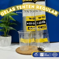 [50PCS] Ten Ten Ten 18oz Regular Plastic Cups | 22oz Clear Food Grade Pop Ice Tea Coffee Cup/