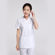 ◈✓№Free Name Scrub Suit Scrub Baju Full Set Take in Hospital Clinic Dental Spa Beauty Medical Nurse