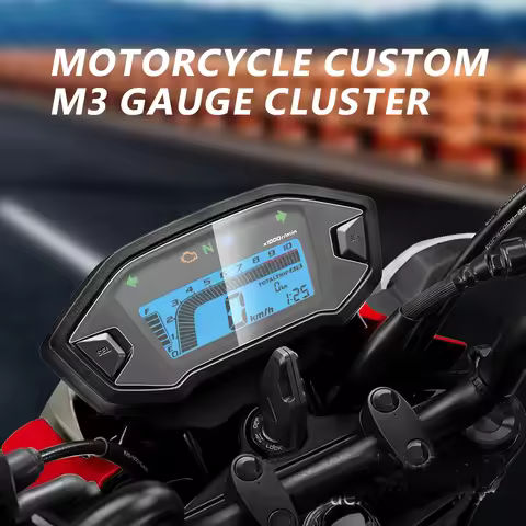 7Colors Universal Motorcycle Digital Speedometer Tachometer Instrument LCD Display Modified For Hond