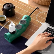 🚓Creative MultifunctionalUSBSocket Bamboo Desktop Socket Power Strip Power Strip Power Strip Extension Cable Board Patch