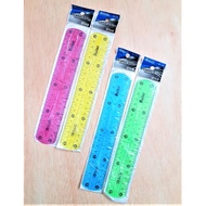 FLEXIBLE RULER 20 CM FLEXIBLE COLOR RULER