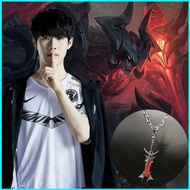 BY2 LOL League of Legends Aatrox Necklace Fashionable Versatile Neck Chain Game Peripherals Jewelry