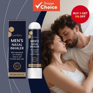Men's Nasal Inhaler 2ml with Menthol & Field Mint, Instant Cooling Relief for Fatigue & Mental Focus
