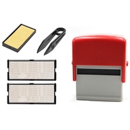 wsustore--Self Inking Stamp Set Custom Personalised DIY Business Name Number Address Printing Rubber