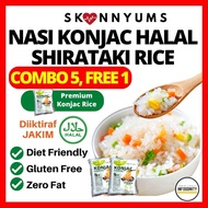 SKINNYUMS Konjac Rice Halal Konjac Halal Shirataki Rice Nasi Konjac Halal Nasi Diet Keto Rice Beras Konjac Konjak Halal