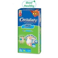 Certainty Superpants เซอร์เทนตี้ กางเกงผ้าอ้อมผู้ใหญ่ ผ้าอ้อมผู้ใหญ่ ไซส์ XXL ใหญ่พิเศษ จำนวน 14 ชิ้
