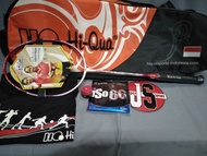 Raket Badminton Hi Qua Ultra Bm 6000 Bonus tas kaos grip dan Senar Hi Qua Iso 66 Lengkap Original