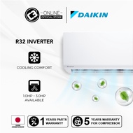 (KLANG VALLEY) Daikin- FTKF Wifi Series 1.HP, 1.5HP, 2.0HP, 2.5HP (R32) Inverter Air Conditioner