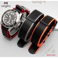 20mm 22mm High Quality Waterproof Nylon Seatbelt Watch Band Nato Strap For James Bond Military Watch