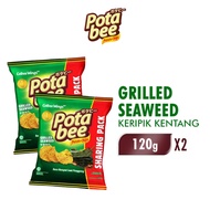 Potabee Keripik Kentang Grilled Seaweed 120gr x2