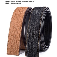 High-End Quality Original togo Leather Lizard Pattern First Layer Cowhide Automatic Buckle Belt Widt