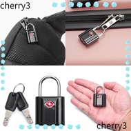 CHERRY3 Luggage Lock, Padlock with Key TSA Customs Lock, Mini Security Tool Cabinet Locker Travel Bag Lock Travel