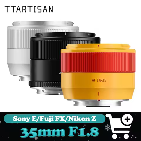 TTArtisan AF 35mm F1.8 II Large Aperture Portrait Lens Wide Angle Auto Focus Lens for Fuji X-S10 X-P