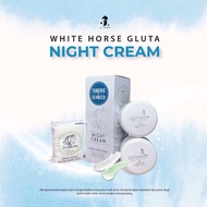 Night Cream White Horse Gluta Glowing Bak Kulit Telur