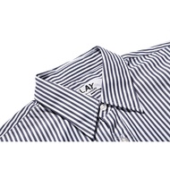 Comme Des Garcons Cdg Play เสื้อเชิ้ตผ้าฝ้ายแขนยาวลายทางแฟชั่นคู่รักเสื้อเชิ้ตลาย