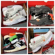 Original top NK x OFF-WHITE Air Presto2.0 OW co-branded Black and White Black White Grey running shoe AA3830-002-100