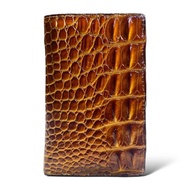 DOMPET PRIA KULIT BUAYA ASLI - DOMPET BERDIRI 3/4 KULIT BUAYA - DOMPET BERDIRI PRIA - DOMPET PENDEK