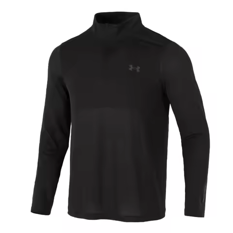 Under Armour Men's Long-Sleeved T-Shirt with Stand-Up Collar and Half Placket Sportswear Breathable 
