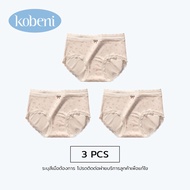 KOBENI สไตล์ฝรั่งเศส กางเกงชั้นในผ้าฝ้ายสำหรับผู้หญิง เป้ายาวป้องกันแบคทีเรีย ลูกไม้ กางเกงชั้นในทรง
