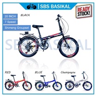 20" Folding Bike 7 Speed Shimeng Groupset, Disc Brake