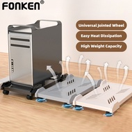 Fonken Computer Tower Stand Mobile CPU Stand PC Tower Cooling Bracket PC Host Floor Riser Stand